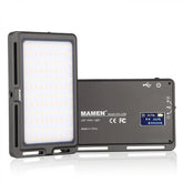 Ultra-thin portable mini two-color LED fill light, 3000K-6500K adjustable brightness, built-in 3000mah battery, can be used for mobile phones, cameras, camcorders to fill light